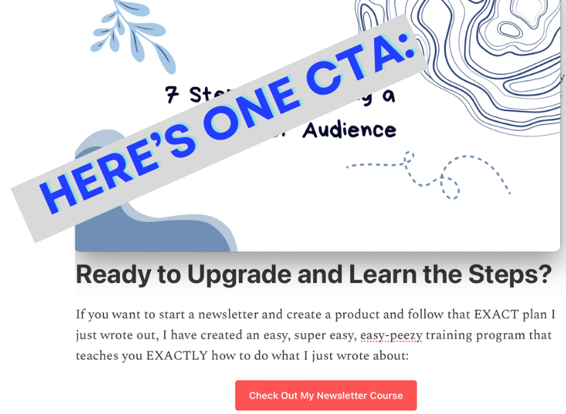 Here’s one CTA Here’s one CTA